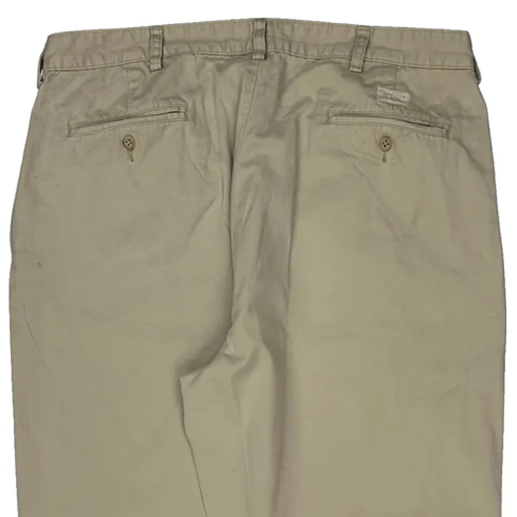 Polo By Ralph Lauren Pleated Loose Fit Chinos - 36W 30L Beige Cotton - Image 8