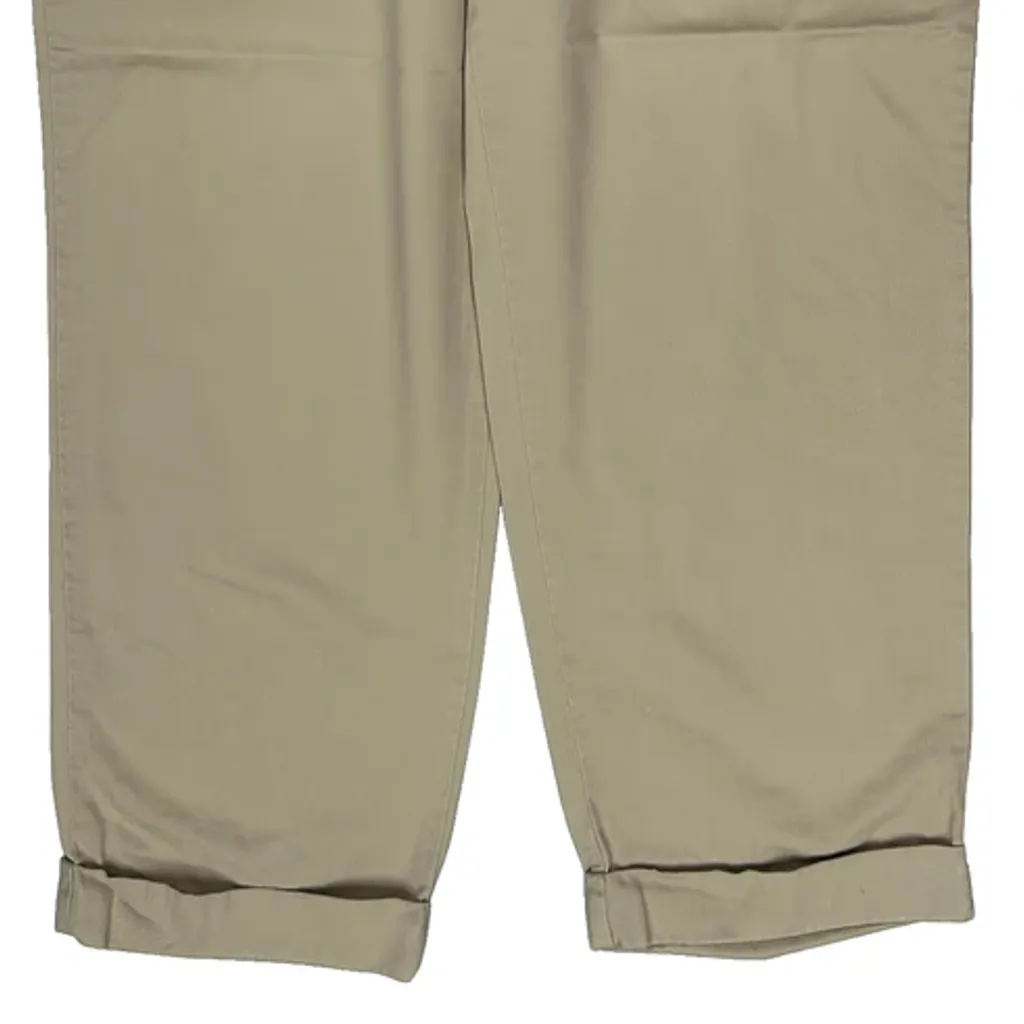 Polo By Ralph Lauren Pleated Loose Fit Chinos - 36W 30L Beige Cotton - Image 9