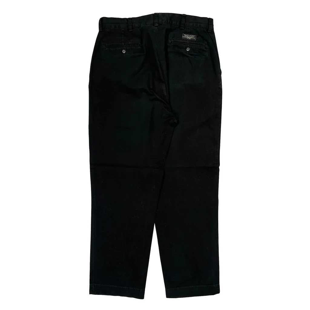 Polo By Ralph Lauren Chinos - 32W 30L Black Cotton