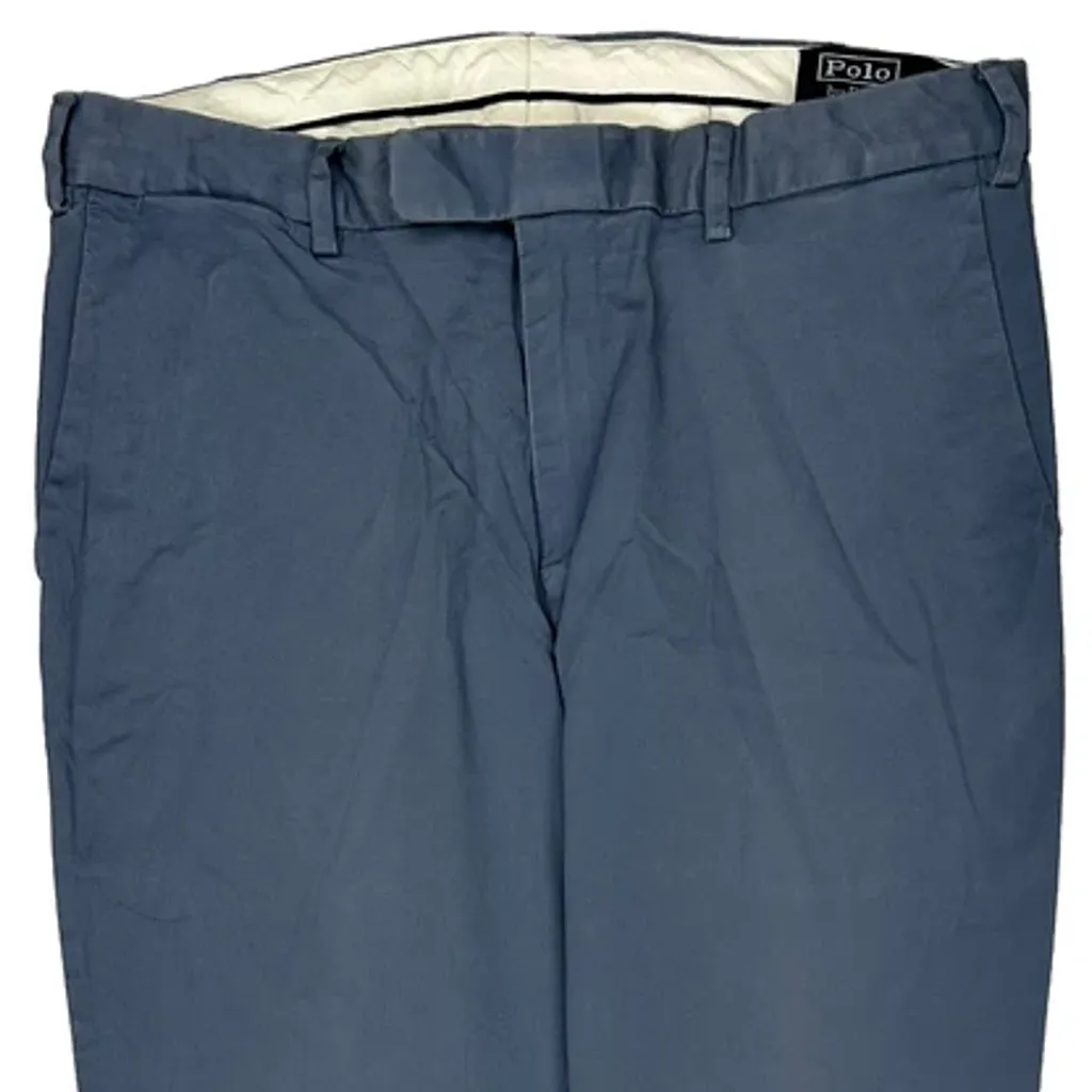 Polo By Ralph Lauren Slim Fit Chinos - 33W 34L Blue Cotton - Image 10