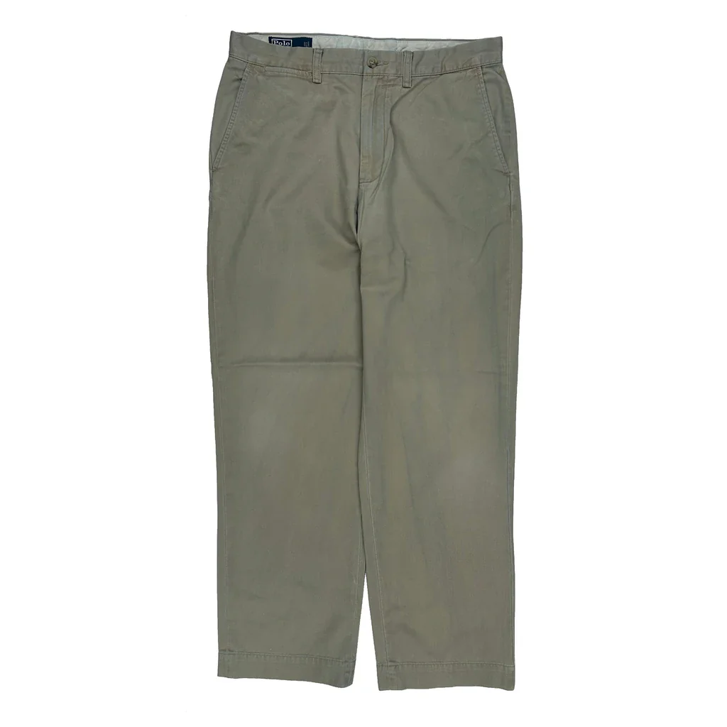 Polo By Ralph Lauren Preston Pant Chinos - 32W 30L Khaki Cotton - Image 2