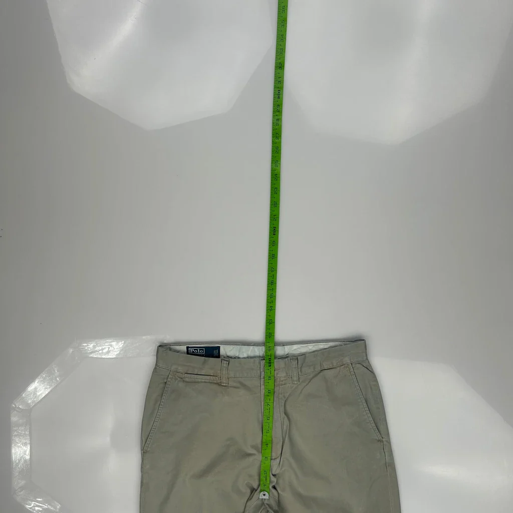Polo By Ralph Lauren Preston Pant Chinos - 32W 30L Khaki Cotton - Image 4