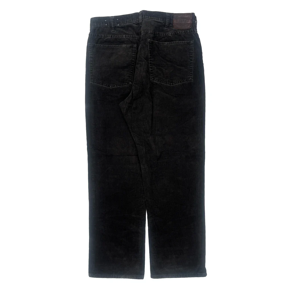Polo By Ralph Lauren Cord Pants - 34″ Waist Black Cotton