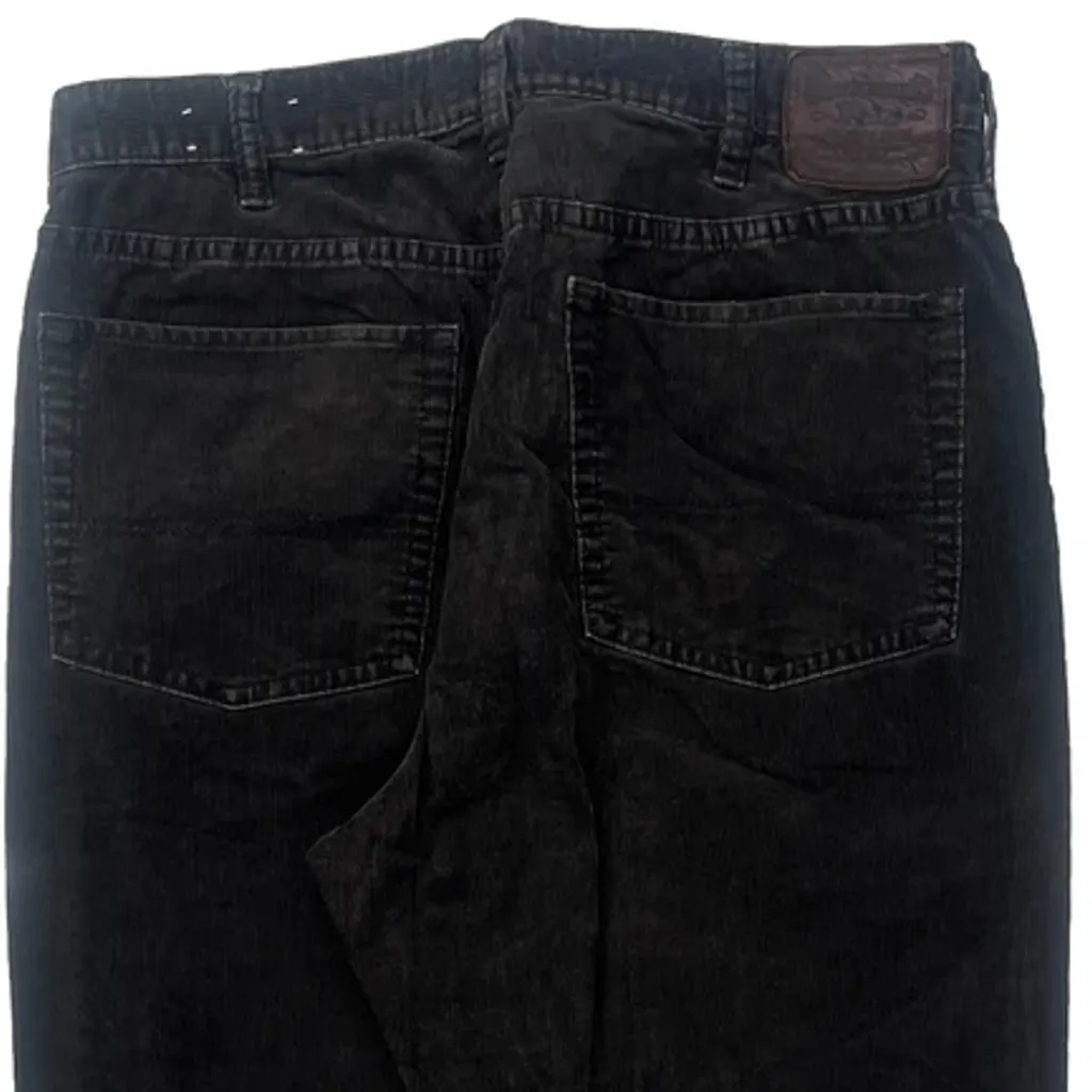 Polo By Ralph Lauren Cord Pants - 34″ Waist Black Cotton - Image 7