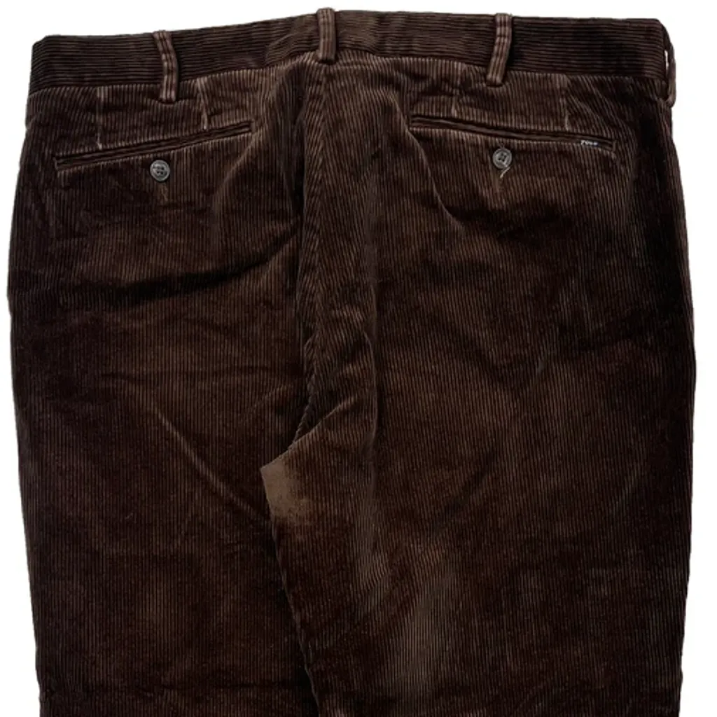 Polo By Ralph Lauren Cord Pants - 34″ Waist Brown Cotton - Image 7