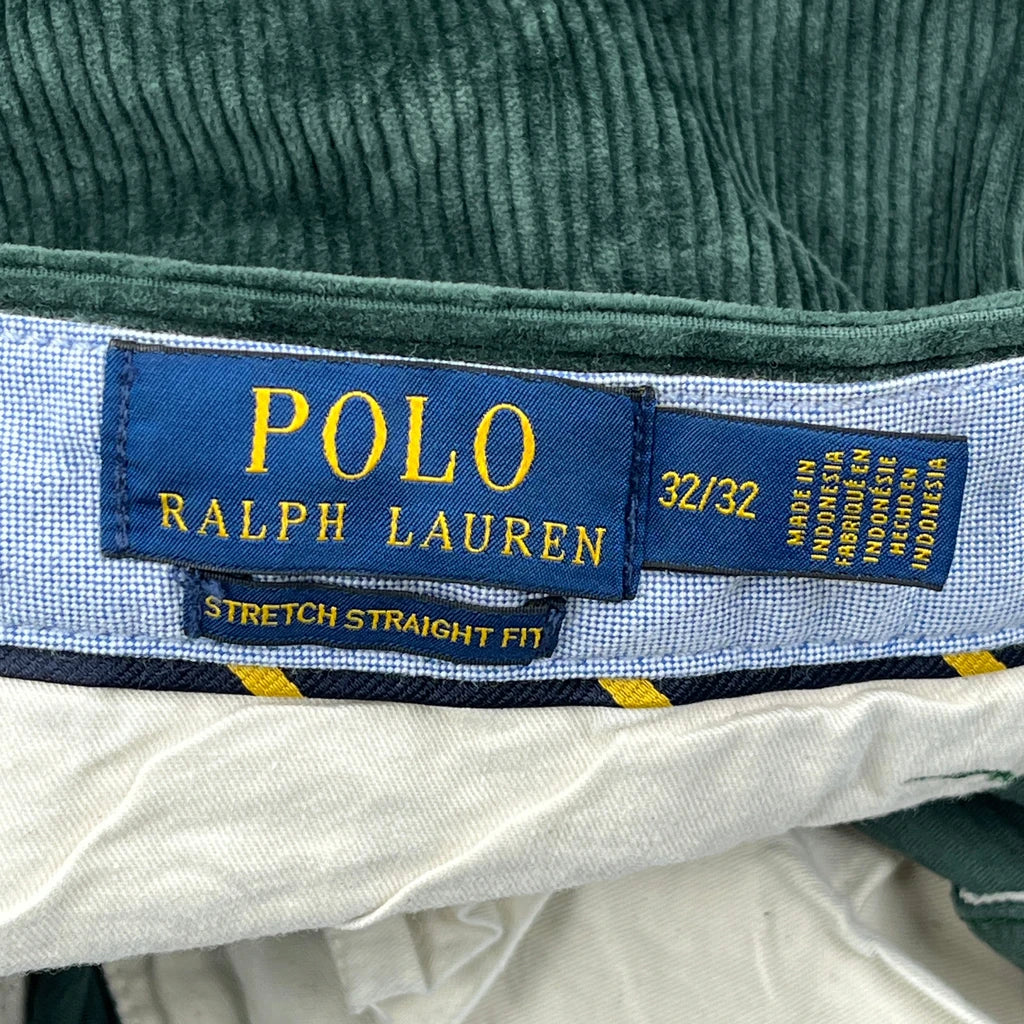 Polo By Ralph Lauren Cord Pants - 33″ Waist Green Corduroy - Image 6