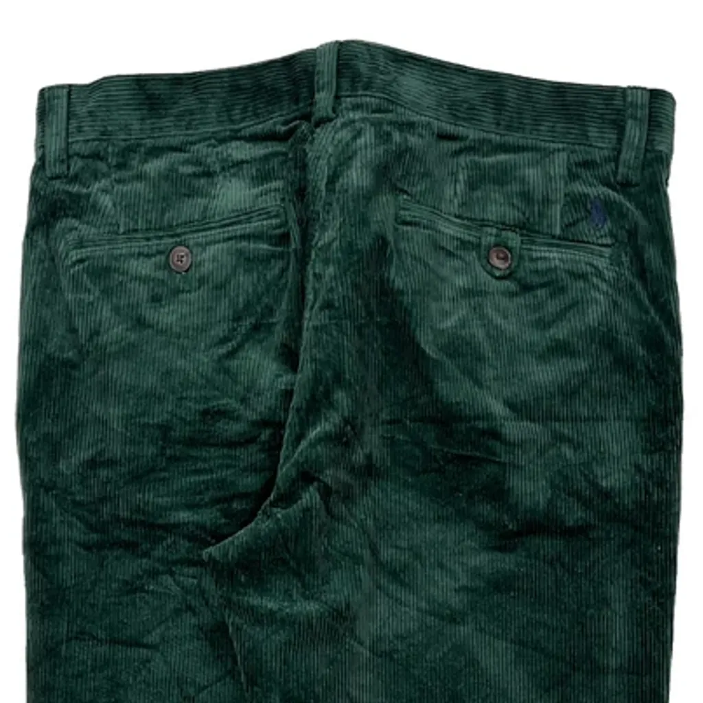 Polo By Ralph Lauren Cord Pants - 33″ Waist Green Corduroy - Image 8
