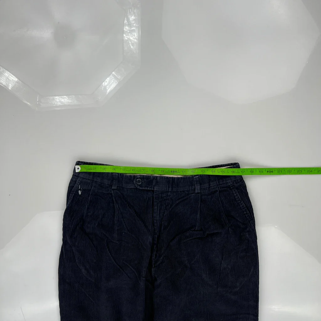 Polo By Ralph Lauren Cord Pants - 34″ Waist Navy Corduroy - Image 3