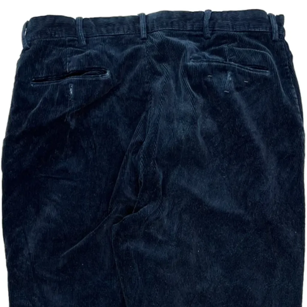Polo By Ralph Lauren Cord Trousers - 34″ Waist Blue Cotton - Image 7