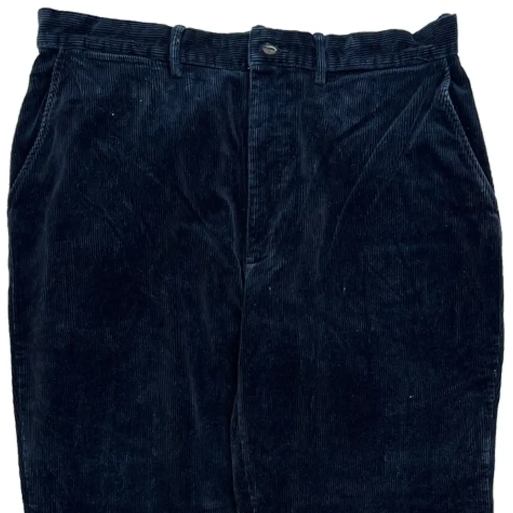 Polo By Ralph Lauren Cord Trousers - 34″ Waist Blue Cotton - Image 9