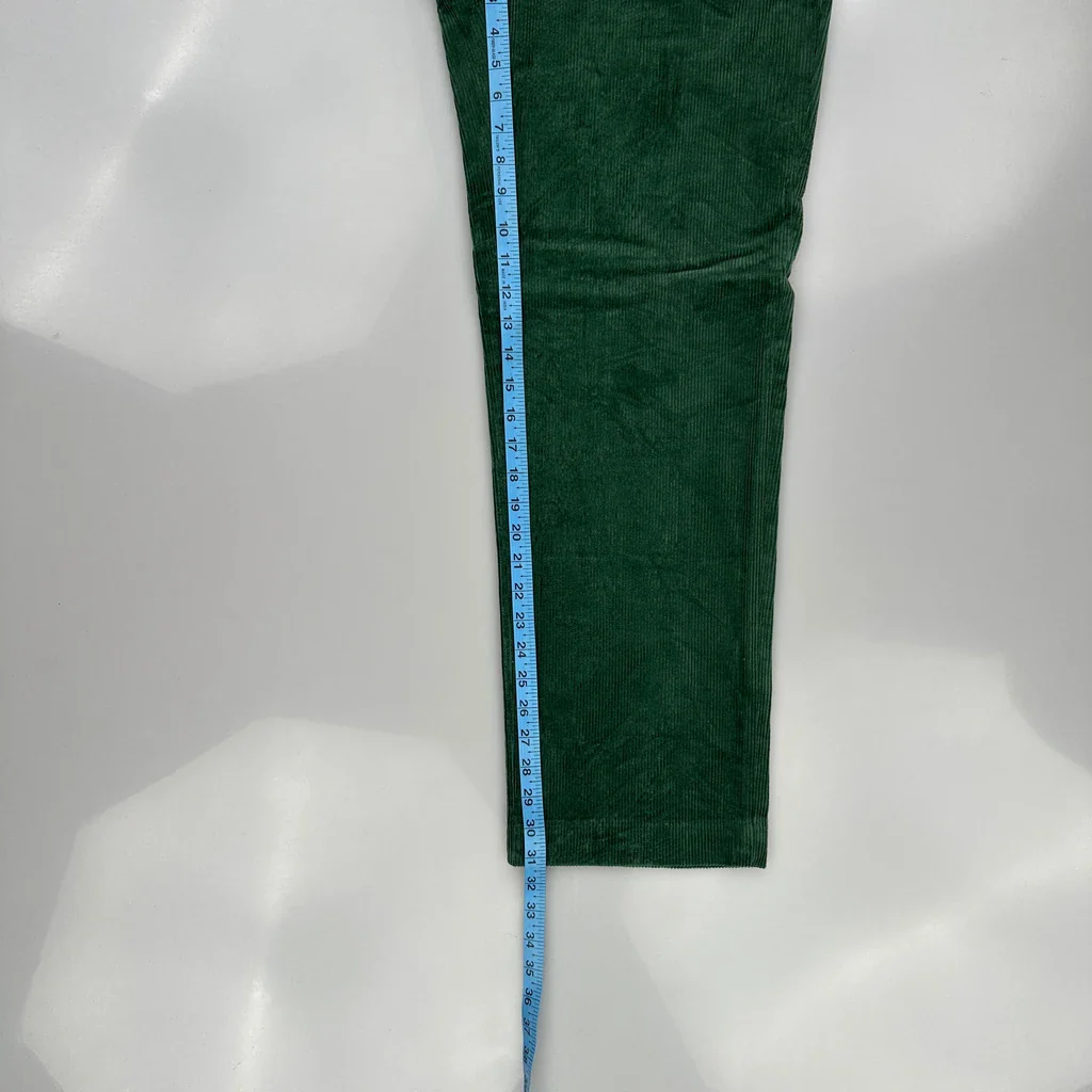 Polo By Ralph Lauren Cord Trousers - 31″ Waist Green Cotton - Image 5