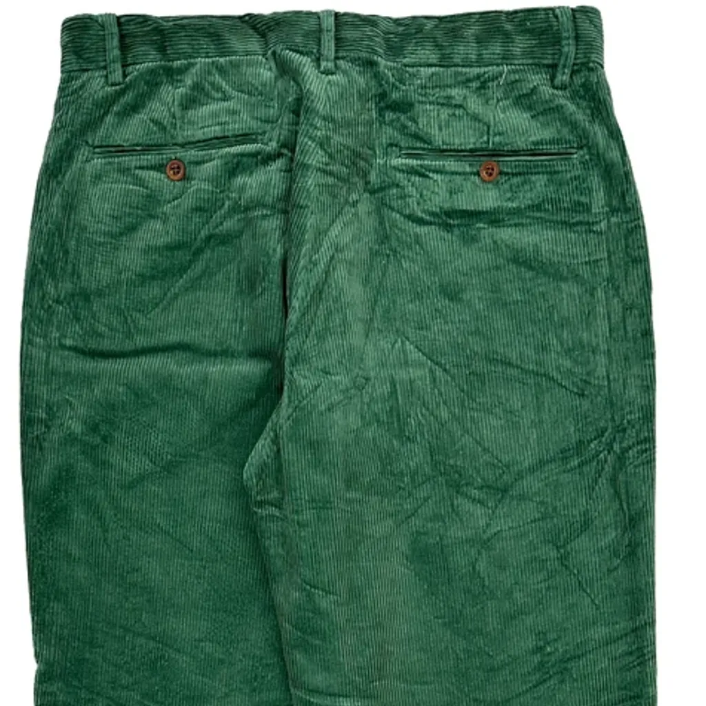 Polo By Ralph Lauren Cord Trousers - 31″ Waist Green Cotton - Image 7