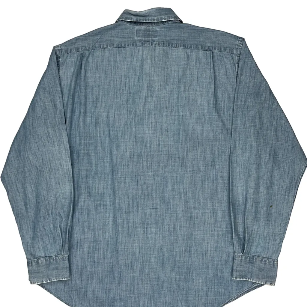 Polo By Ralph Lauren Denim Shirt - XL Blue Cotton - Image 6