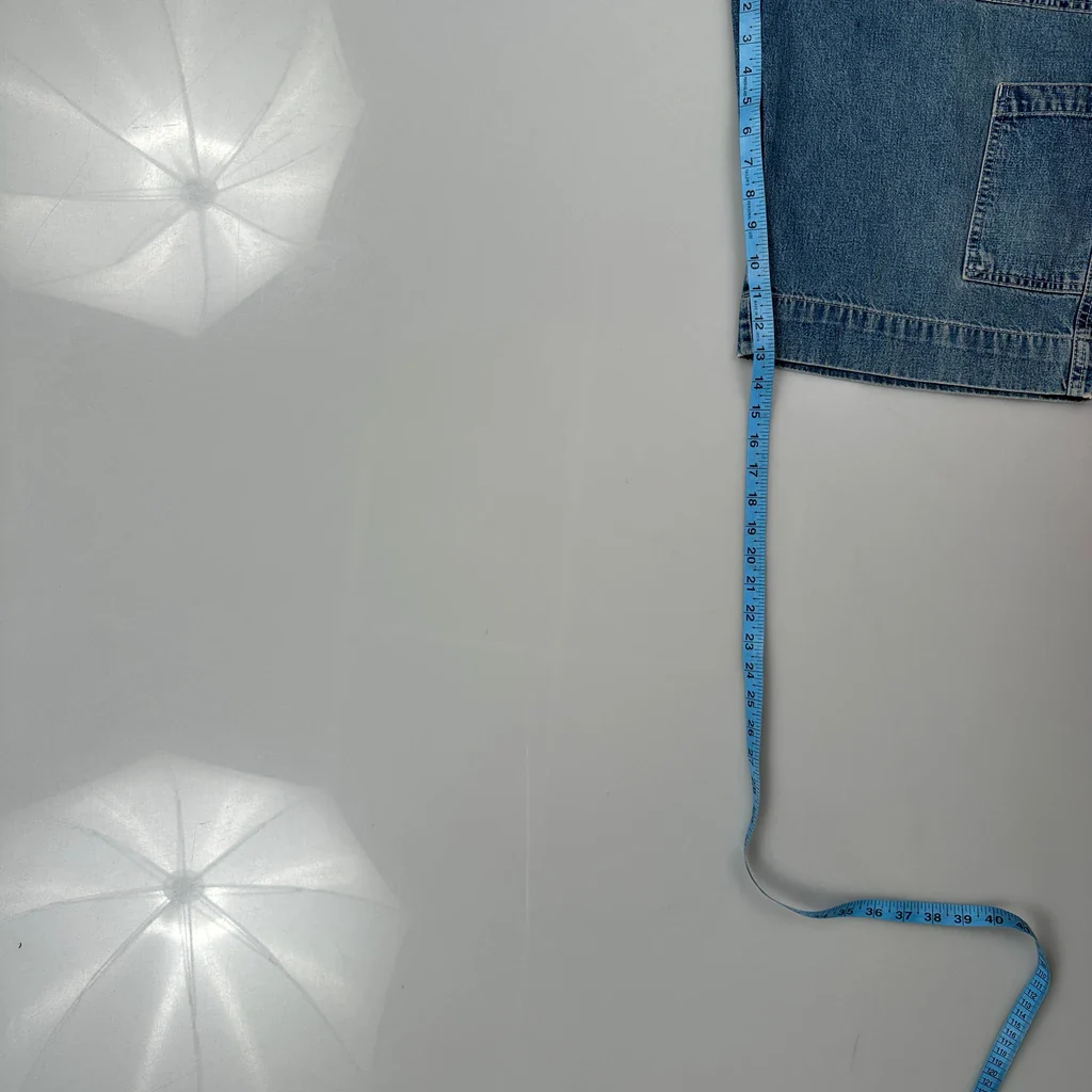 Polo By Ralph Lauren Cargo Denim Shorts - 32W 13L Blue Denim - Image 5