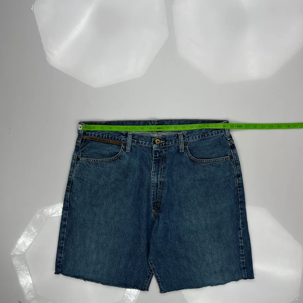 Polo By Ralph Lauren Denim Shorts - 36W 10L Blue Cotton - Image 3