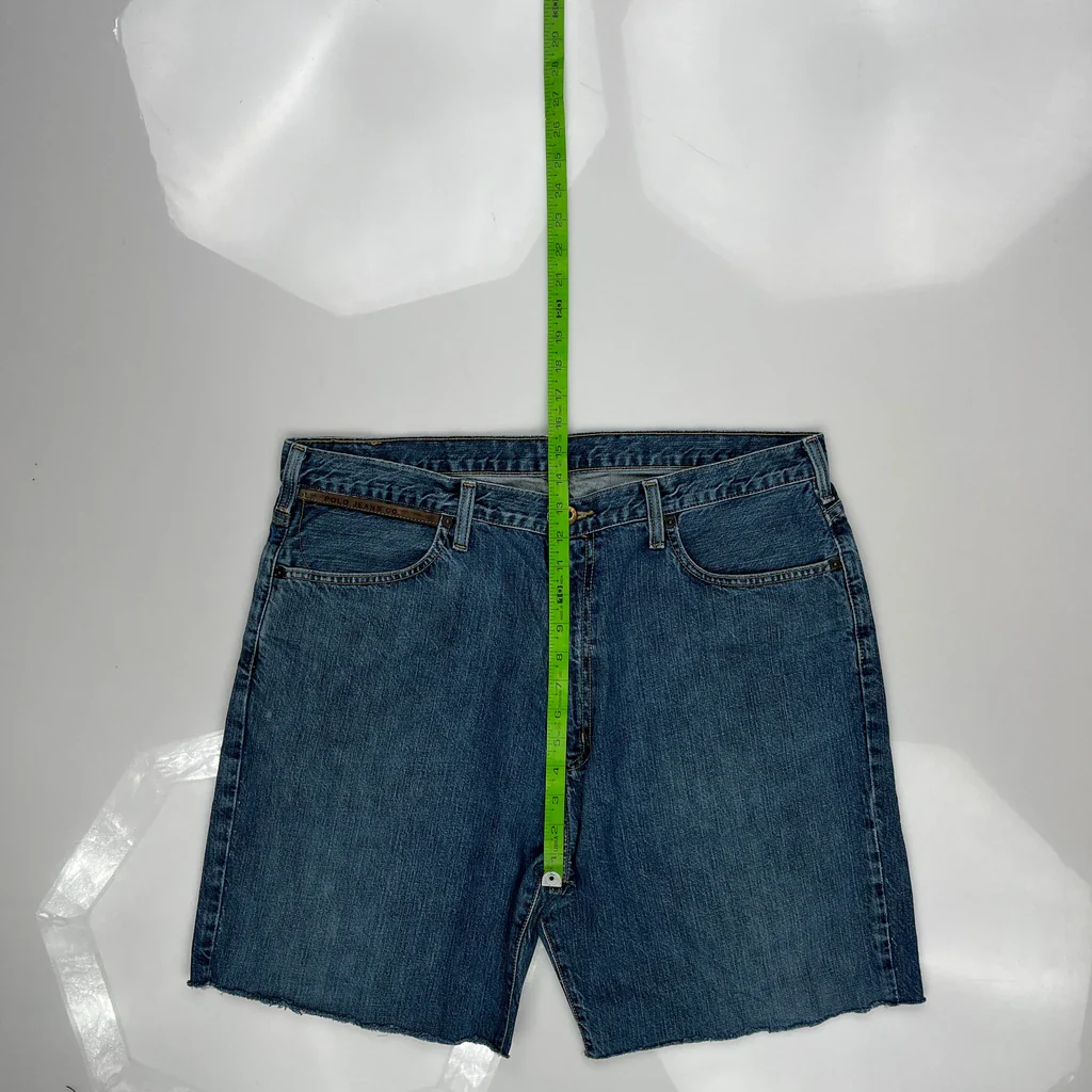 Polo By Ralph Lauren Denim Shorts - 36W 10L Blue Cotton - Image 4