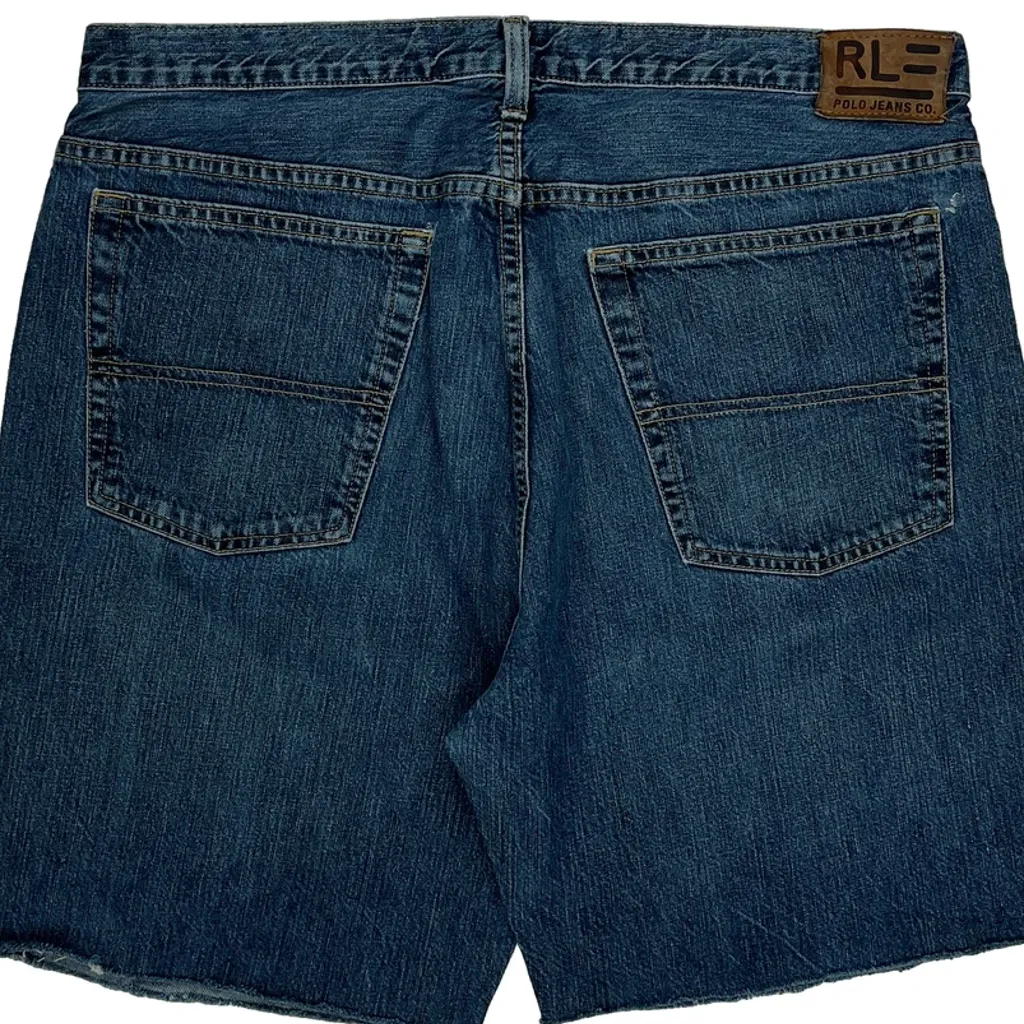 Polo By Ralph Lauren Denim Shorts - 36W 10L Blue Cotton - Image 7