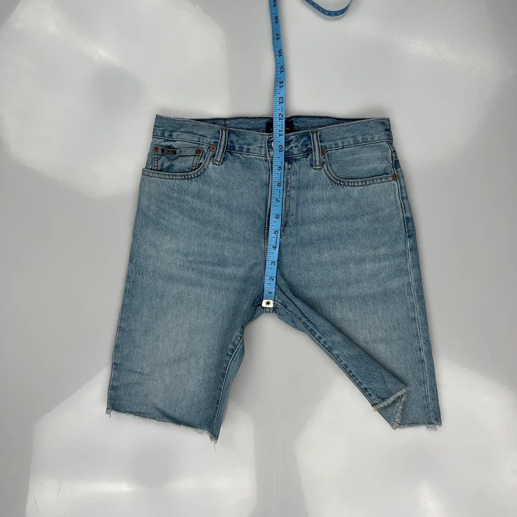 Polo By Ralph Lauren Denim Shorts - 30W 9L Light Wash Denim - Image 4