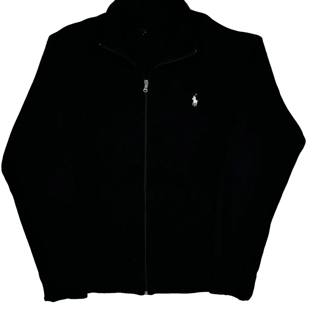 Polo By Ralph Lauren Fleece Jacket - Large Black Cotton - Image 5