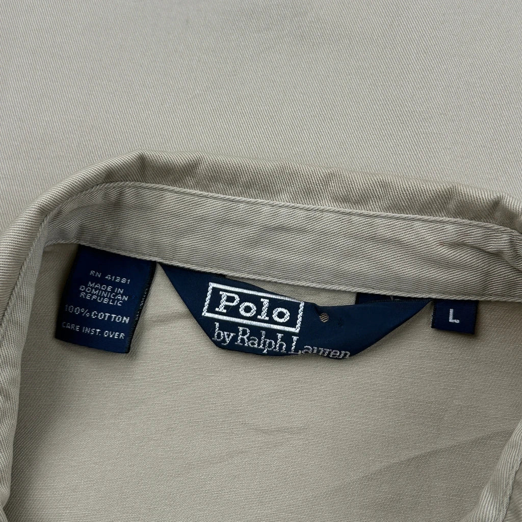 Polo By Ralph Lauren Harrington Jacket - Large Beige Cotton - Image 3