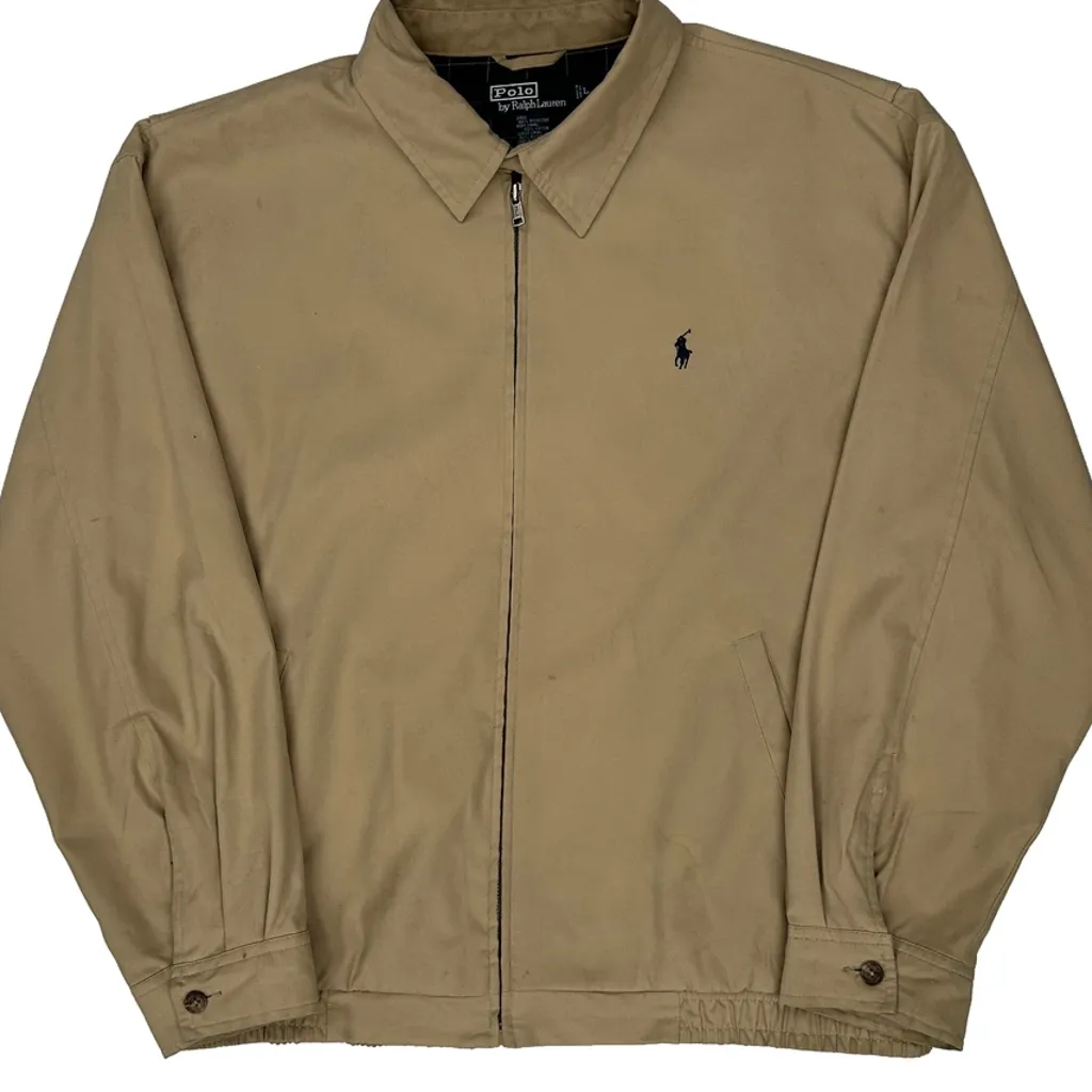 Polo By Ralph Lauren Harrington Jacket - Large Beige Polyester - Image 4