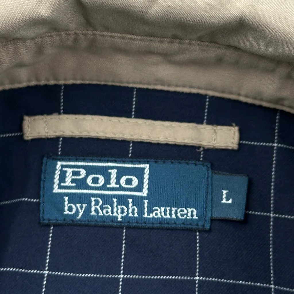 Polo By Ralph Lauren Harrington Jacket - Large Beige Cotton - Image 3