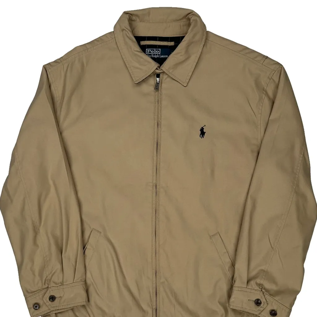 Polo By Ralph Lauren Harrington Jacket - Large Beige Cotton - Image 4