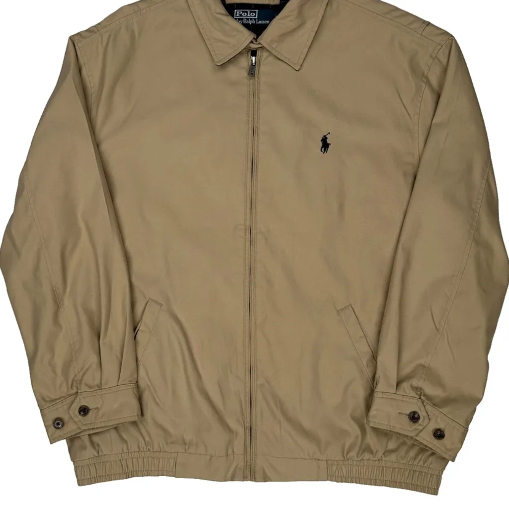 Polo By Ralph Lauren Harrington Jacket - Large Beige Cotton - Image 5