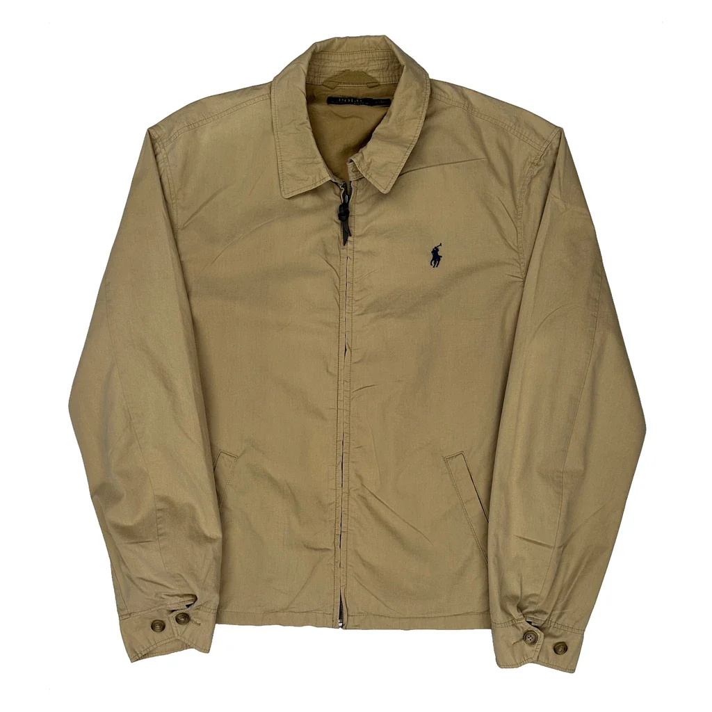 Polo By Ralph Lauren Harrington Jacket - Large Beige Cotton