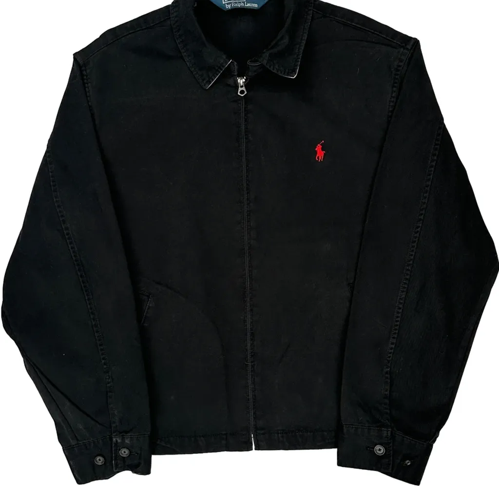 Polo By Ralph Lauren Harrington Jacket - Large Black Cotton - Image 5
