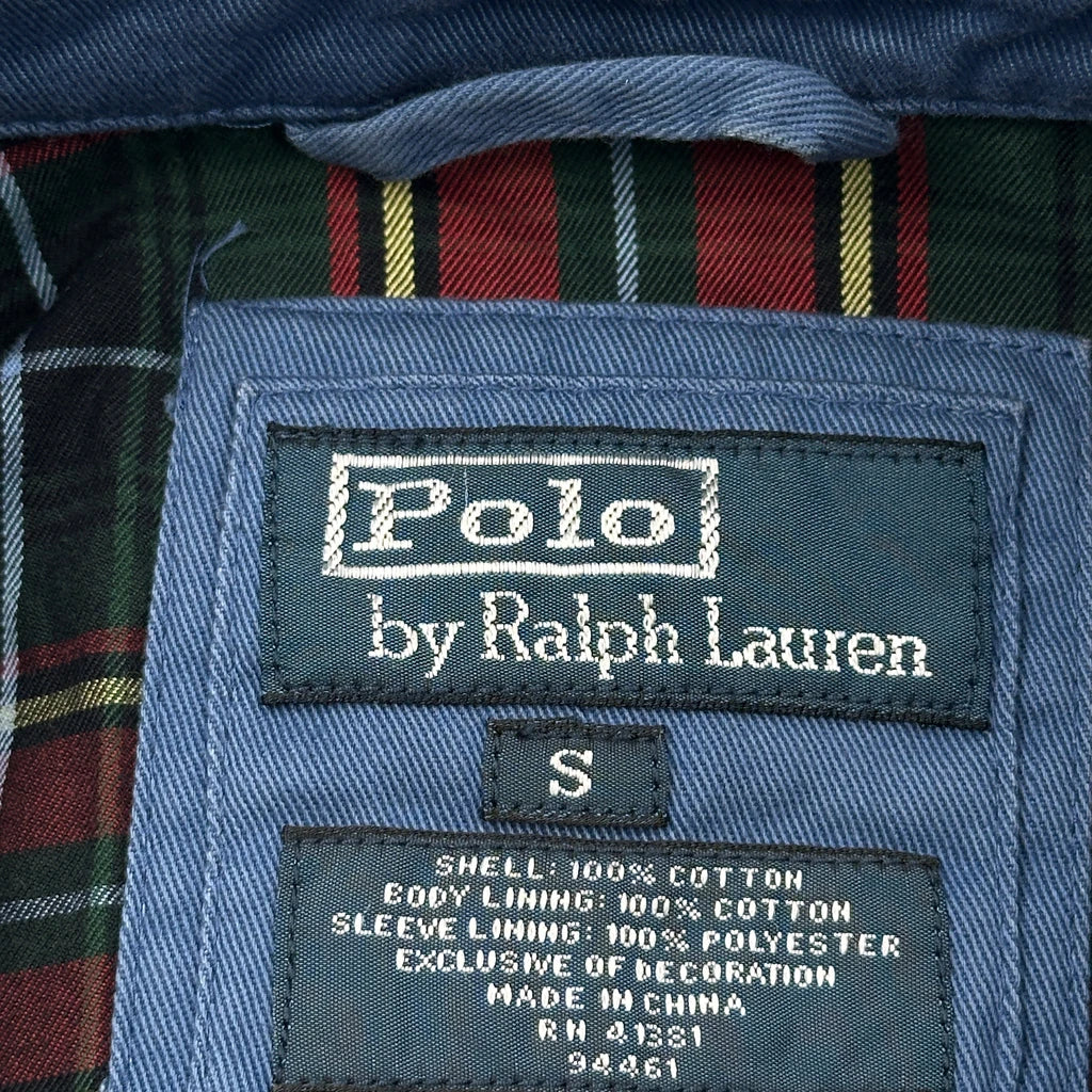 Polo By Ralph Lauren Harrington Jacket - Small Blue Cotton - Image 4