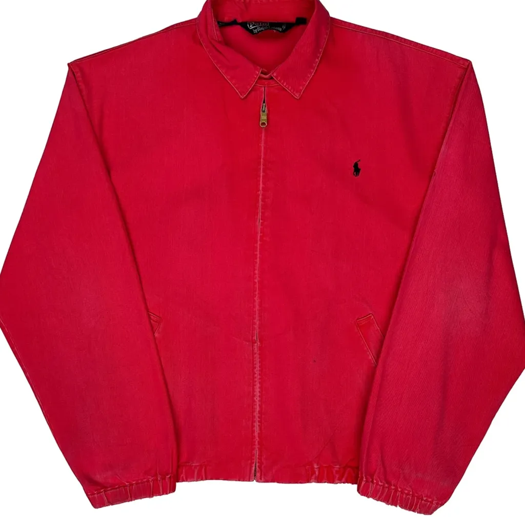 Polo By Ralph Lauren Harrington Jacket - Large Red Cotton - Image 6