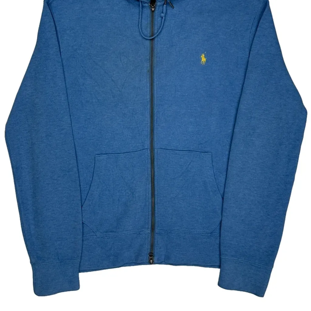 Polo By Ralph Lauren Hoodie - Large Blue Cotton - Image 4