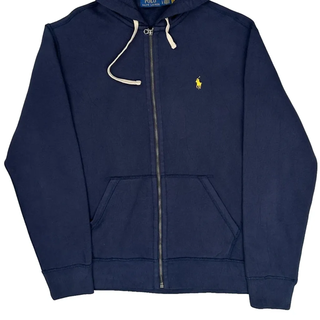 Polo By Ralph Lauren Hoodie - Large Blue Cotton - Image 5