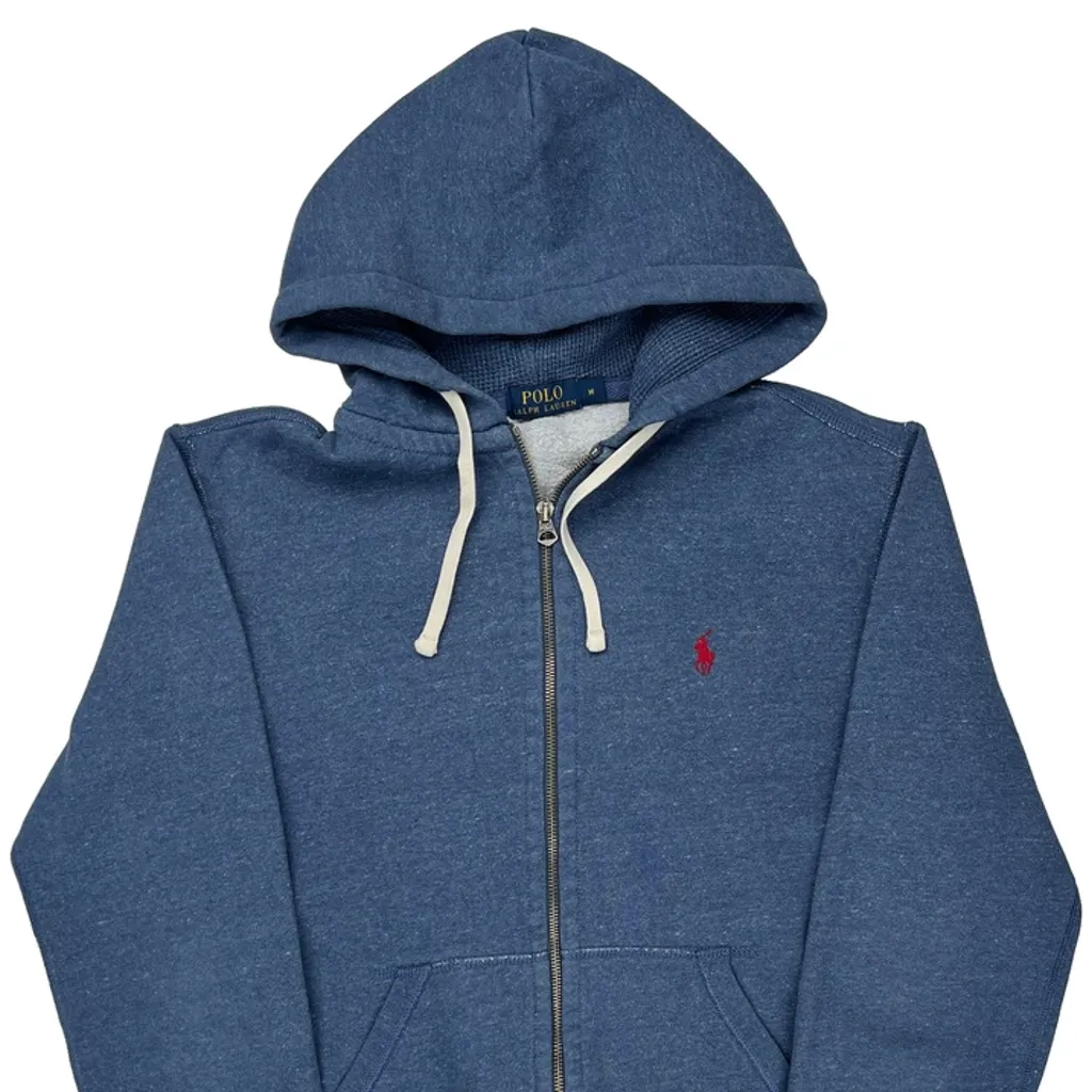 Polo By Ralph Lauren Hoodie - Medium Blue Cotton - Image 4