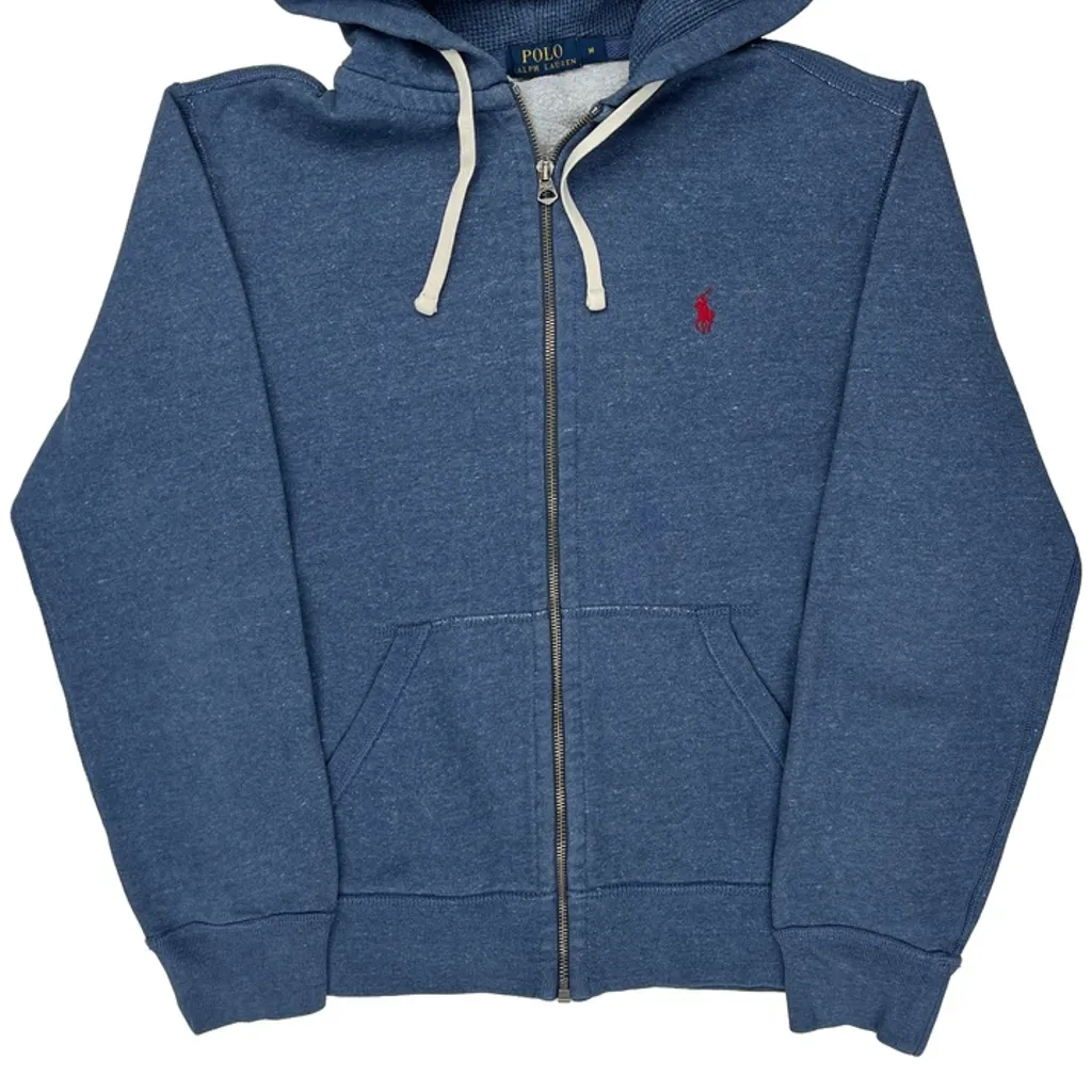 Polo By Ralph Lauren Hoodie - Medium Blue Cotton - Image 5