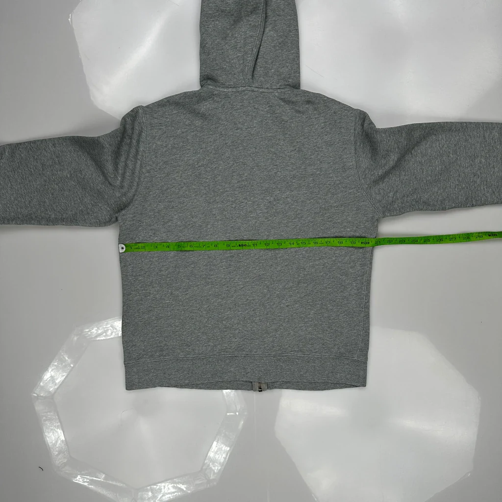 Polo By Ralph Lauren Full Zip Hoodie - Medium Grey Cotton - Image 3