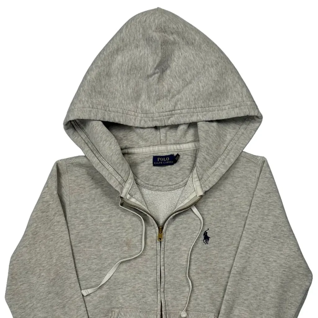 Polo By Ralph Lauren Hoodie - Small Grey Cotton - Image 4
