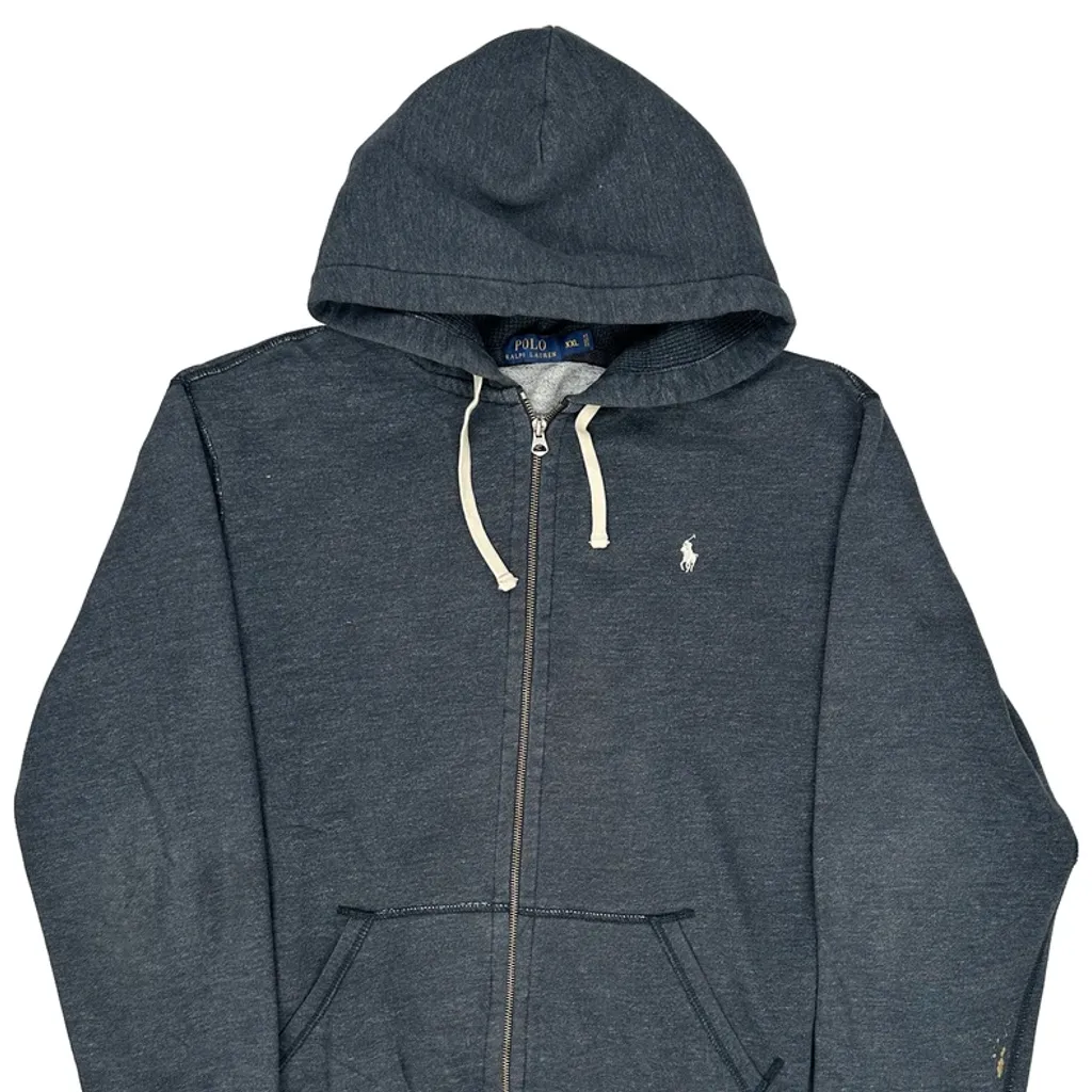 Polo By Ralph Lauren Hoodie - 2XL Grey Cotton - Image 4