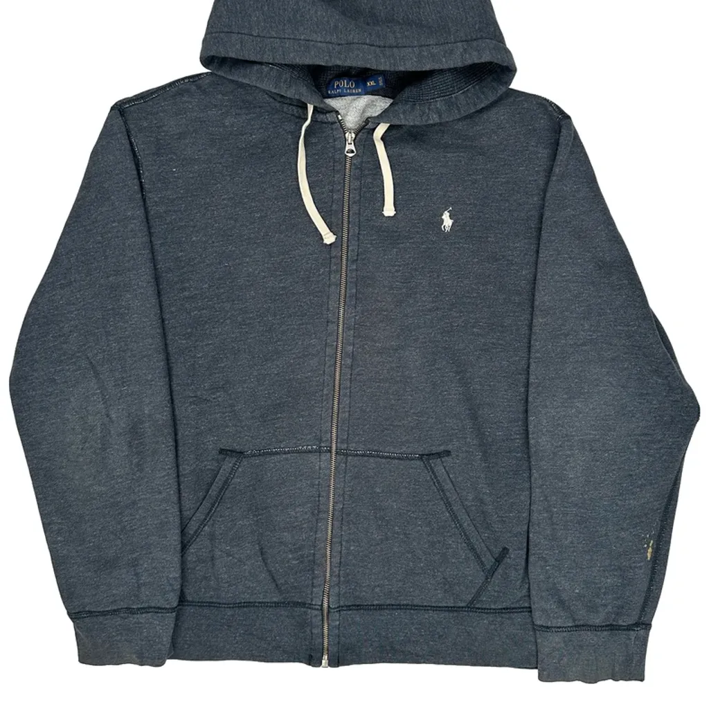 Polo By Ralph Lauren Hoodie - 2XL Grey Cotton - Image 5