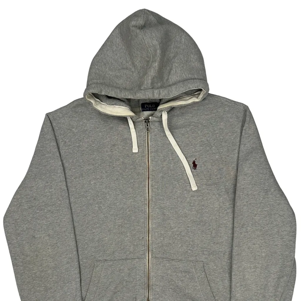 Polo By Ralph Lauren Hoodie - 2XL Grey Cotton - Image 5