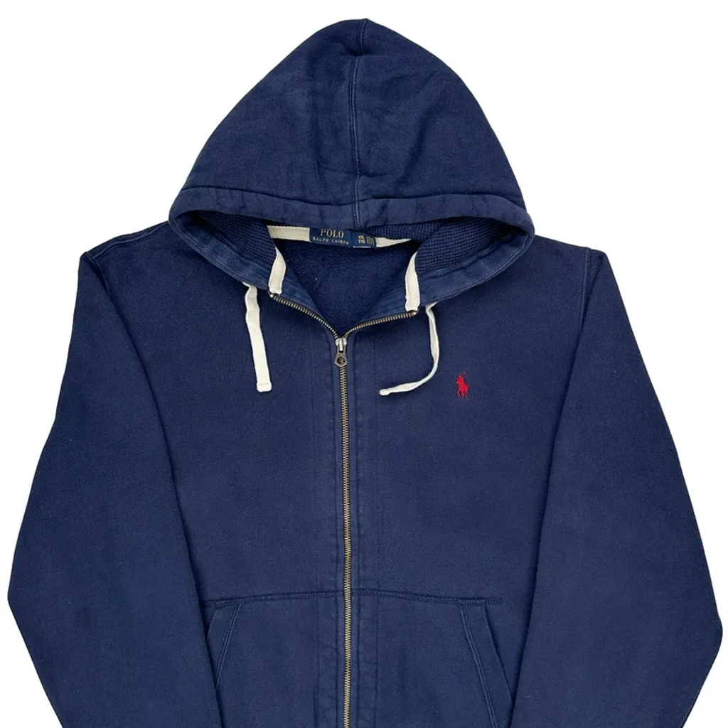 Polo By Ralph Lauren Hoodie - 2XL Navy Cotton - Image 4