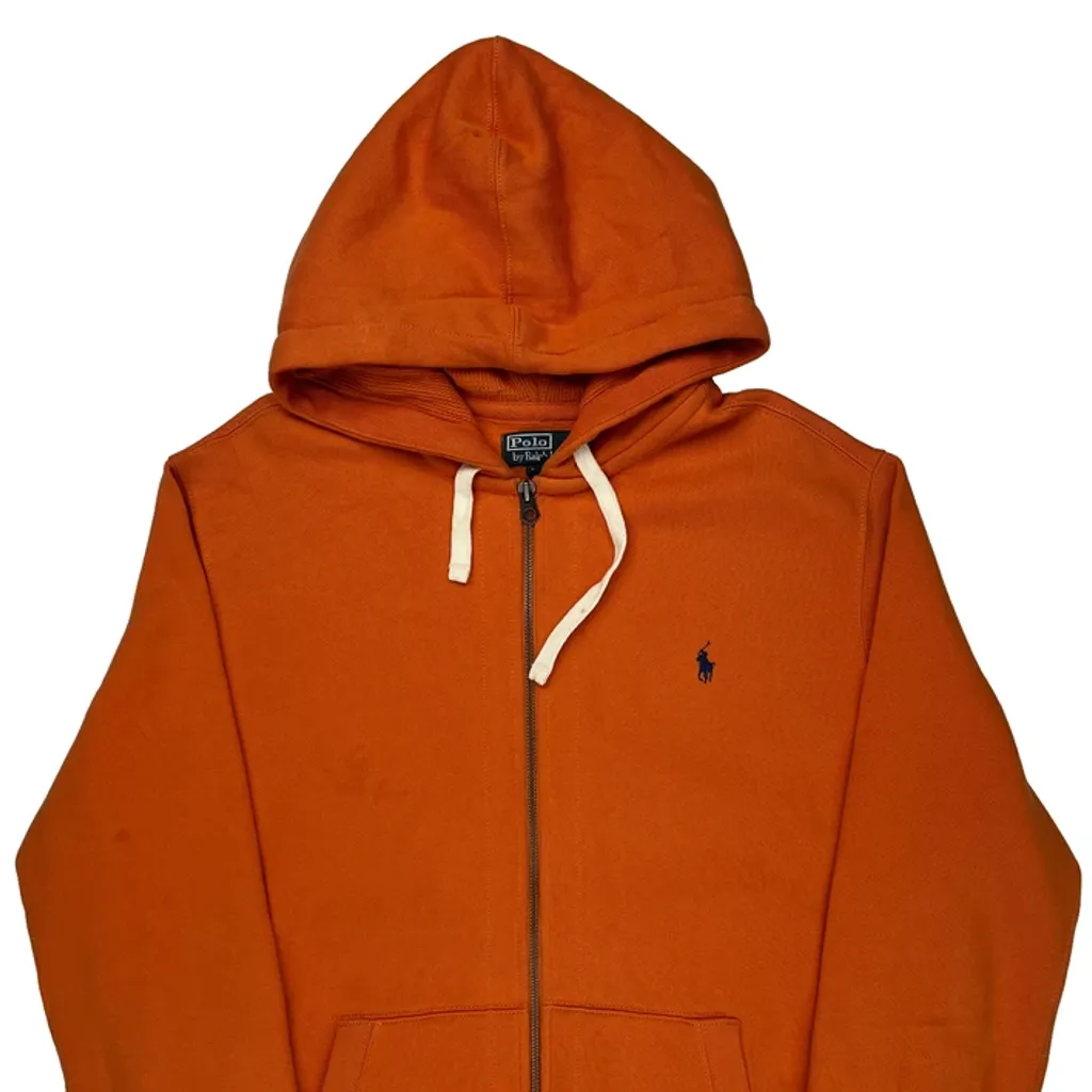 Polo By Ralph Lauren Hoodie - 2XL Orange Cotton Blend - Image 6
