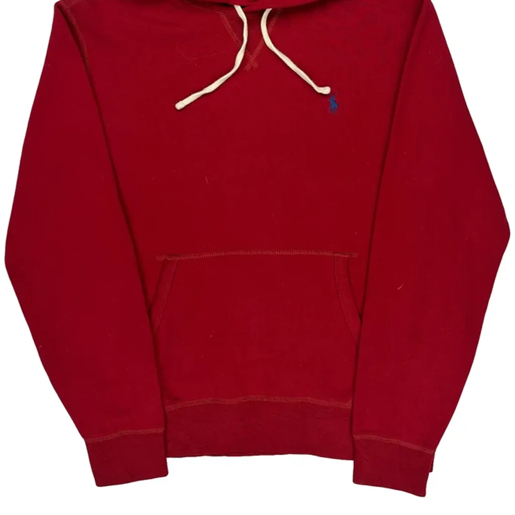 Polo By Ralph Lauren Hoodie - Medium Red Cotton - Image 5