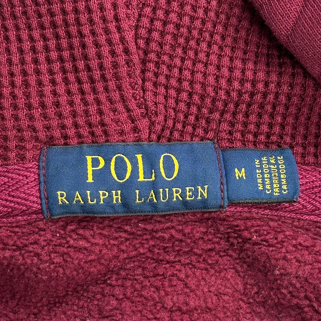 Polo By Ralph Lauren Hoodie - Medium Red Cotton - Image 3