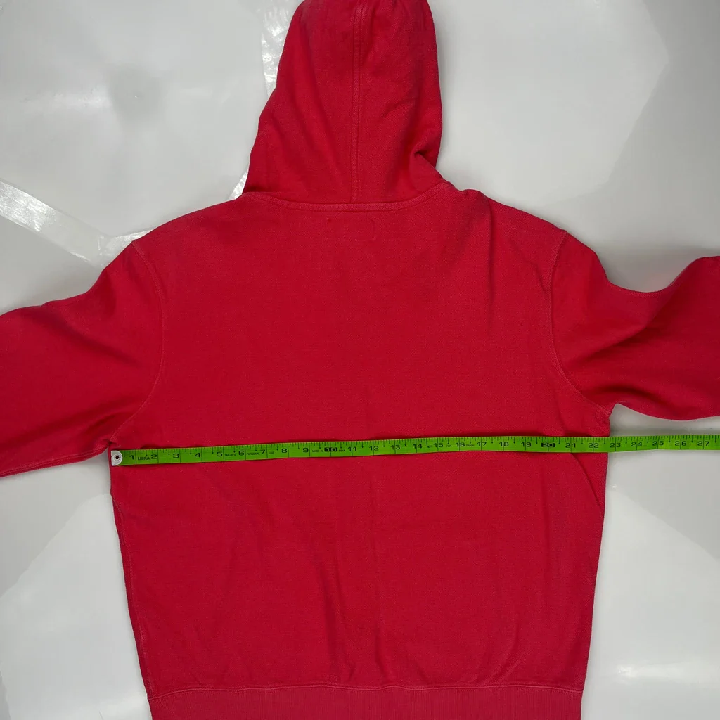 Polo By Ralph Lauren Hoodie - XL Red Cotton - Image 3