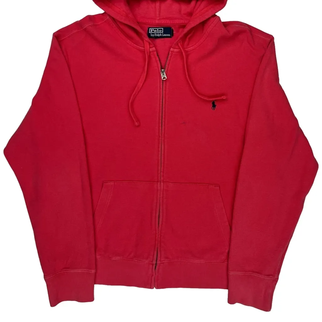 Polo By Ralph Lauren Hoodie - XL Red Cotton - Image 5