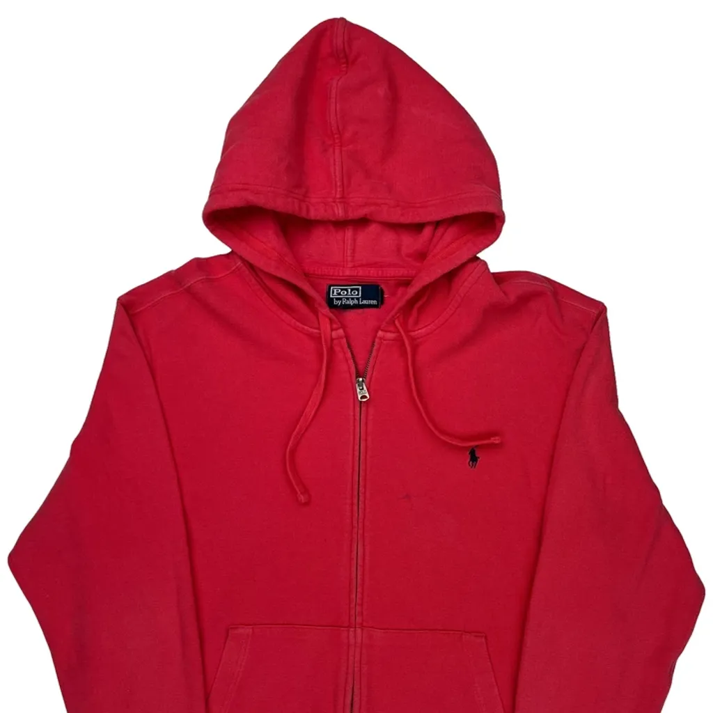 Polo By Ralph Lauren Hoodie - XL Red Cotton - Image 6