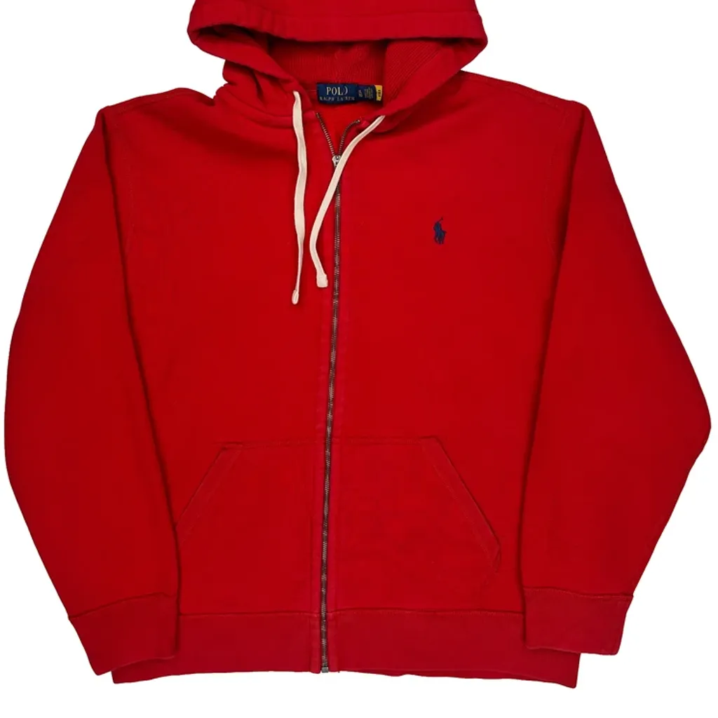 Polo By Ralph Lauren Hoodie - XL Red Cotton - Image 5