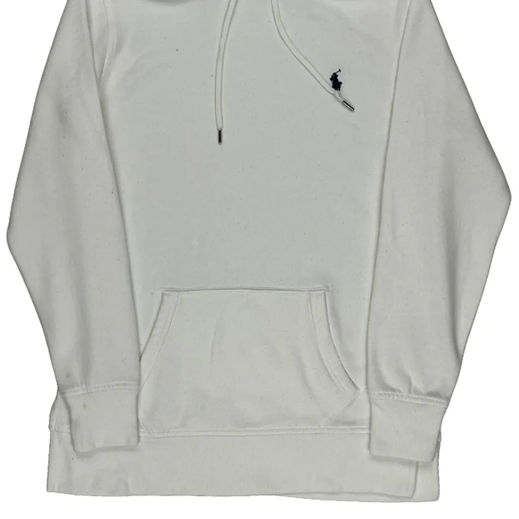 Polo By Ralph Lauren Hoodie - XS White Cotton - Image 4